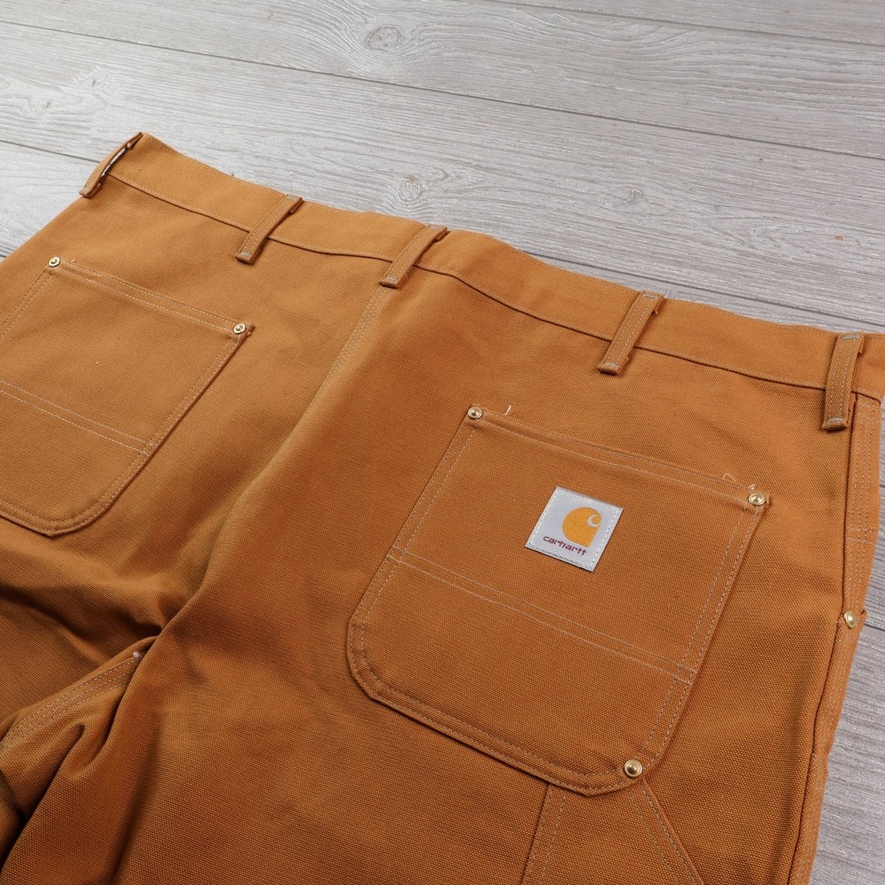 Vintage Carhartt Double Knee Duck Canvas Work Pants Men's 44x30 Union USA